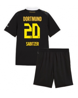 Borussia Dortmund Marcel Sabitzer #20 Maglia Gara Trasferta Repliche 2026-27 Bambino Maniche Corte Borussia Dortmund Marcel Sabitzer #20 Maglia Gara Trasferta Repliche 2026-27 Bambino Maniche Corte